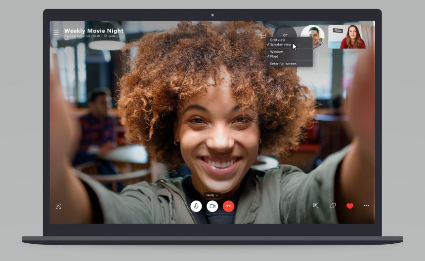 Skype Windows 10 Speaker View