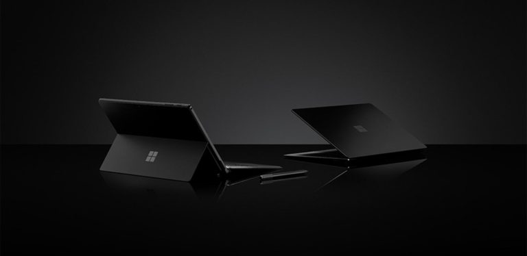 Surface Pro 6 e Surface Laptop 2 nero