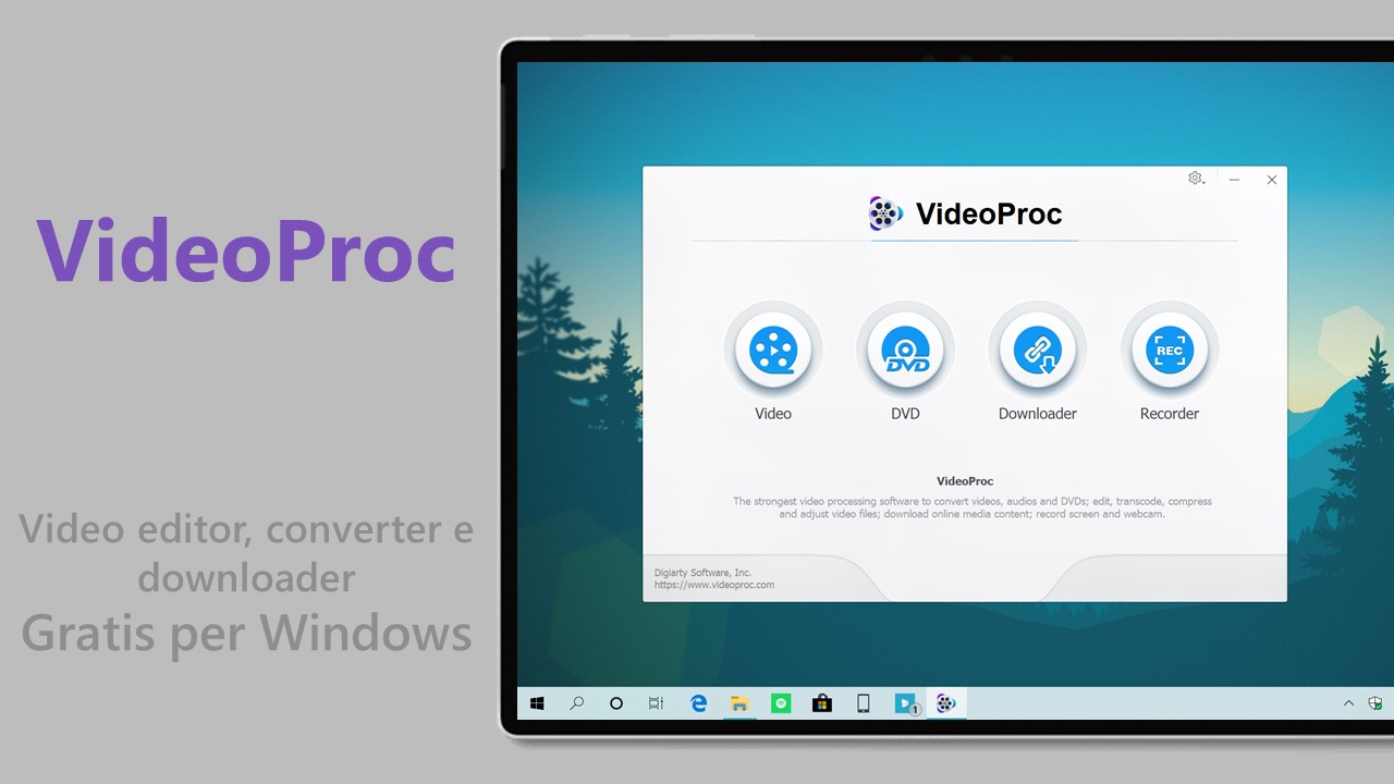 VideoProc video editor gratis PC Windows