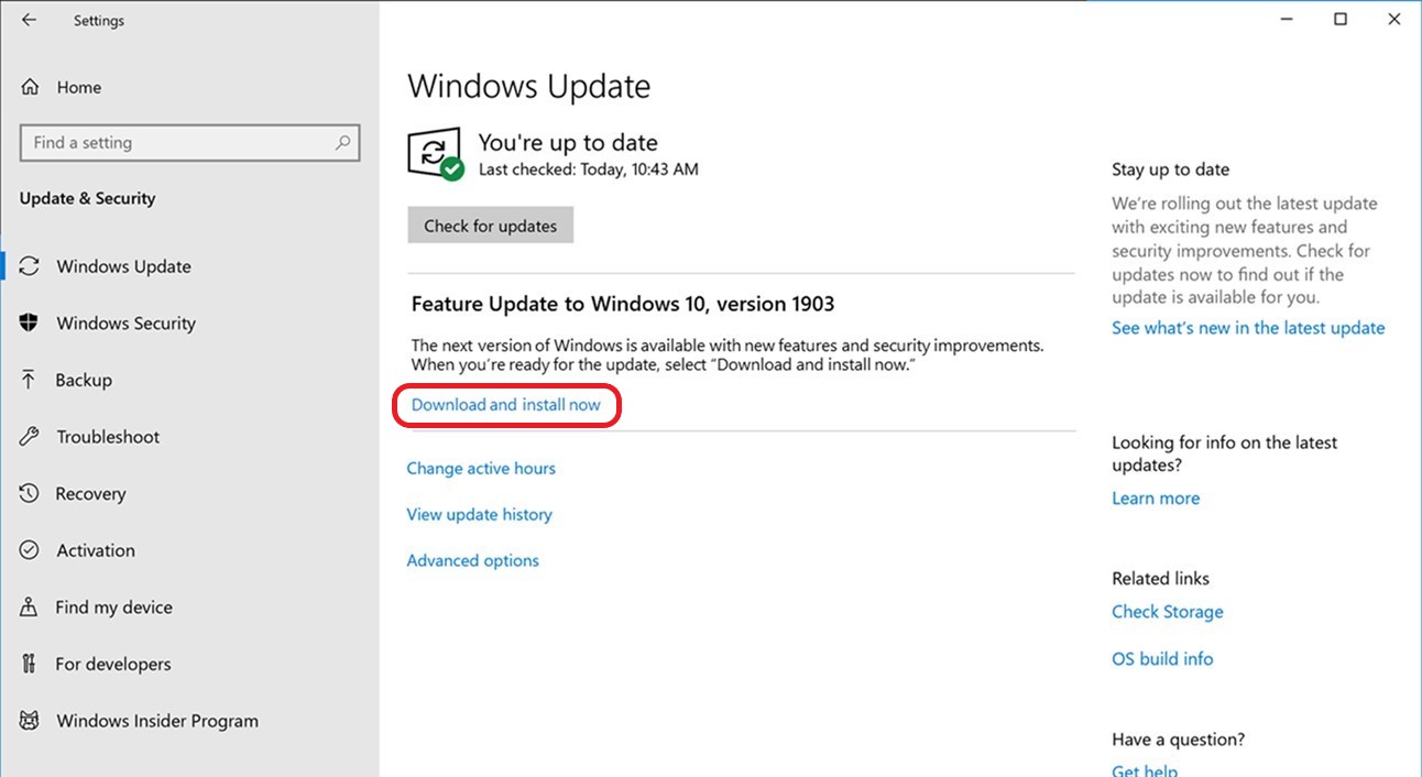 Windows Update aggiornamenti funzionalitÃ  opzionali