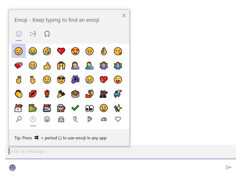 Il tuo telefono Windows 10 pulsante emoji