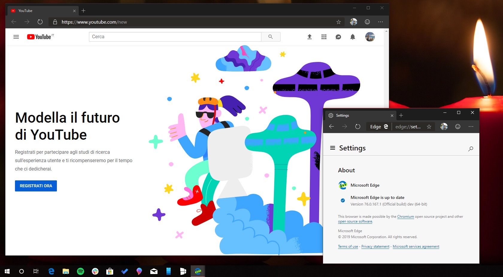 Microsoft Edge basato su Chromium fix YouTube