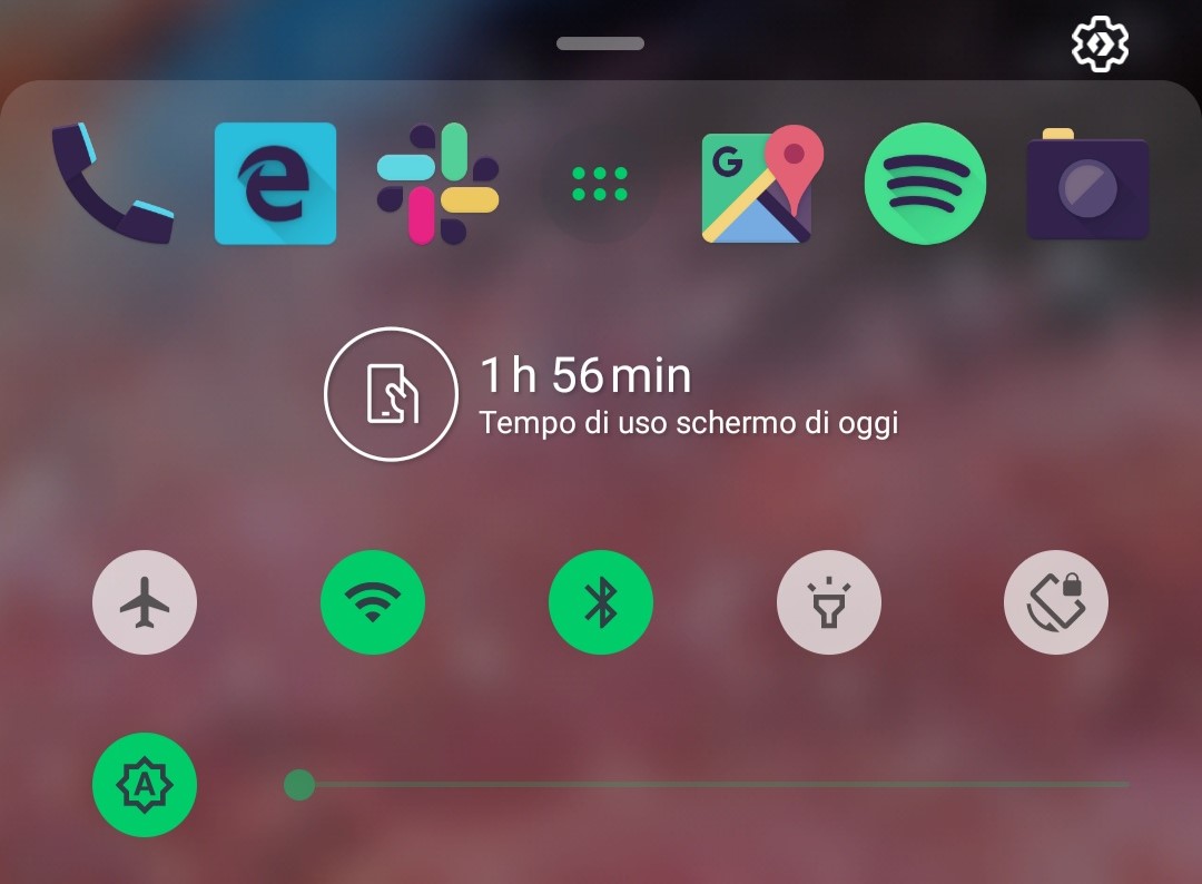 Microsoft Launcher ridesign icone centro di controllo