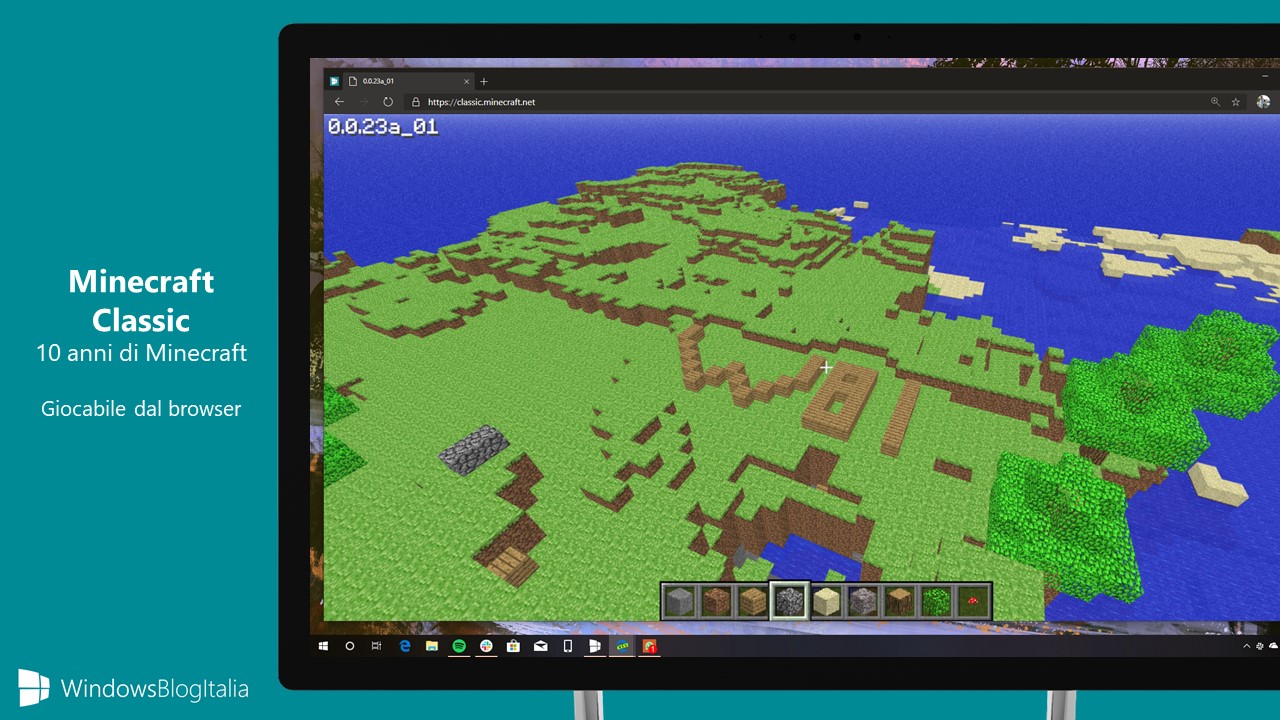 Minecraft Classic gioco browser