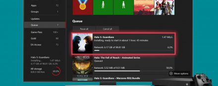 Tempo di installazione previsto Xbox One 1910