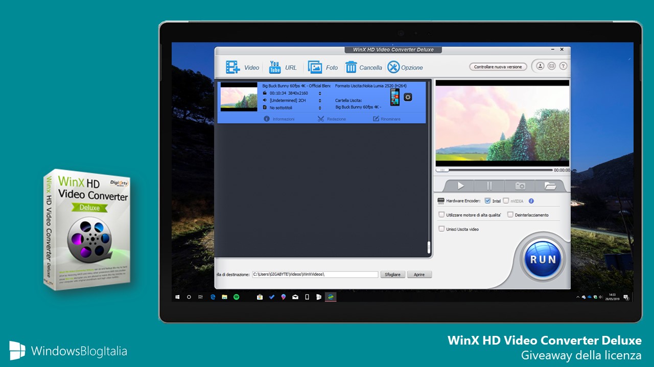 WinX HD Video Converter Deluxe