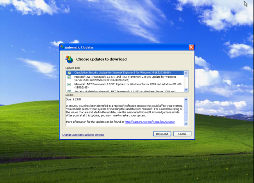 Windows Xp Cumulative Update