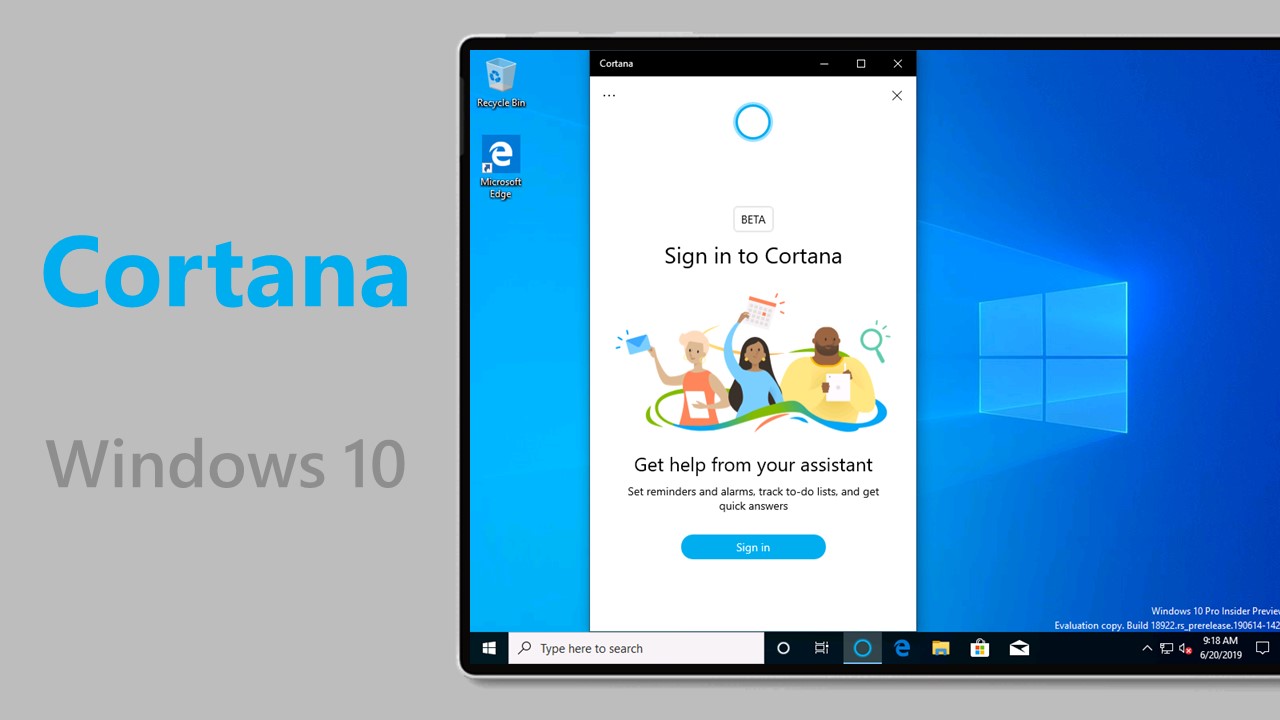 Come abilitare la nuova app di Cortana in arrivo con Windows 10 20H1