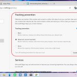 Microsoft Edge basato su Chromium tracking prevention impostazioni