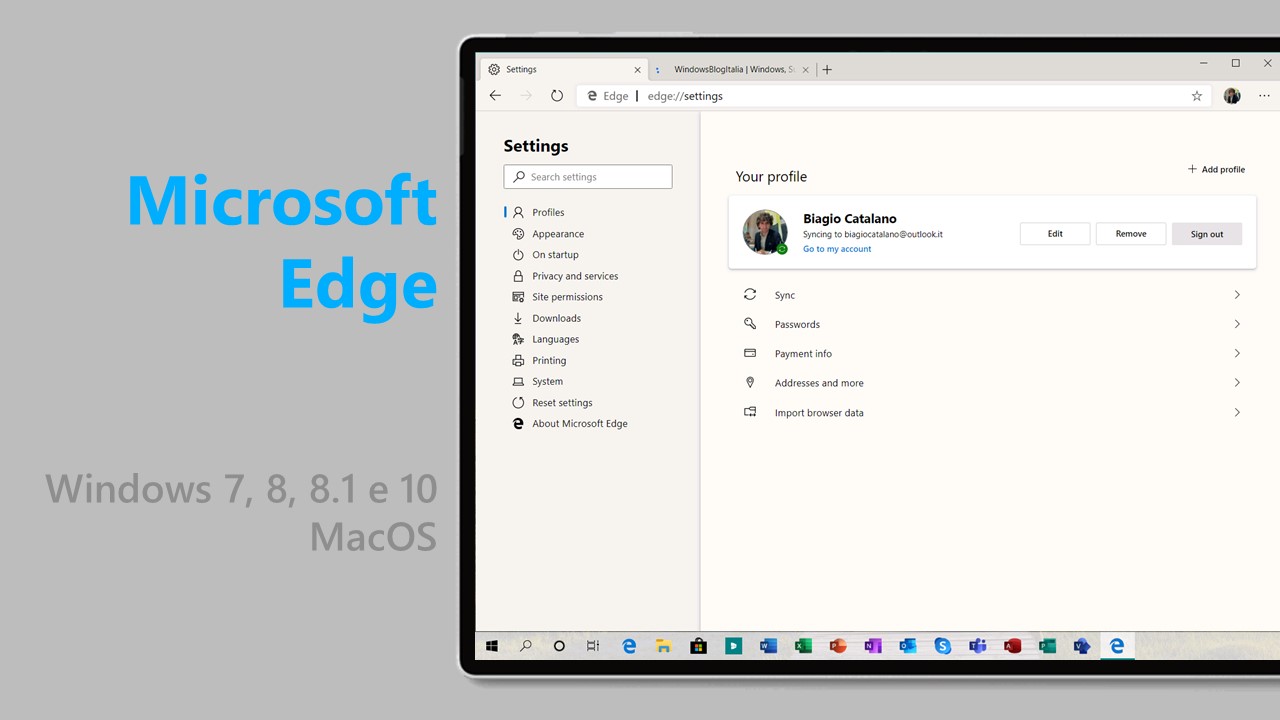 Edge basato su chromium