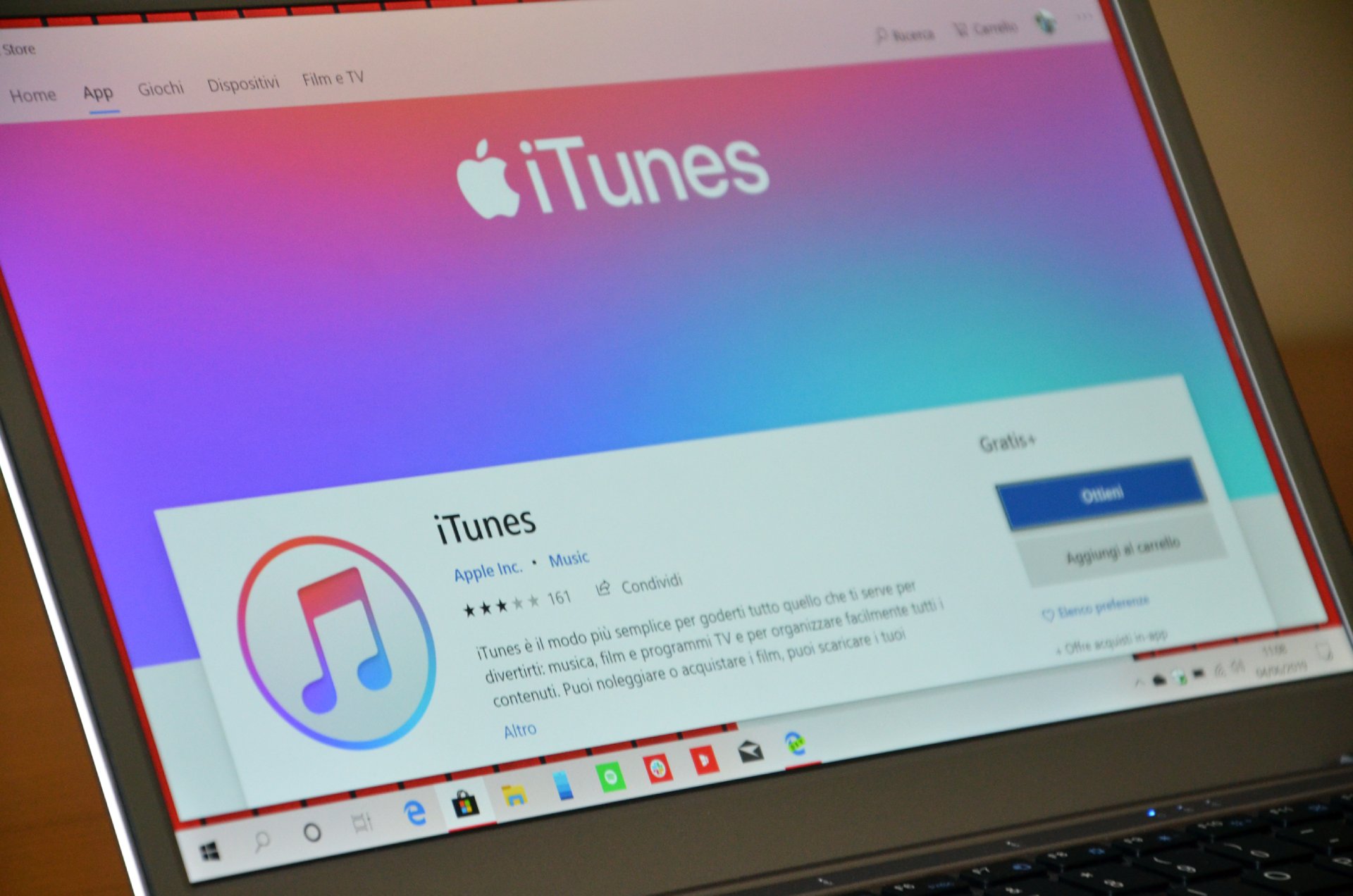 iTunes per Windows 10 Microsoft Store