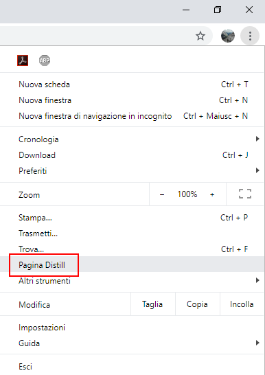 Utilizzare pagina in modalità lettura