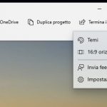 Microsoft Foto menu contestuale editor video con Fluent Design