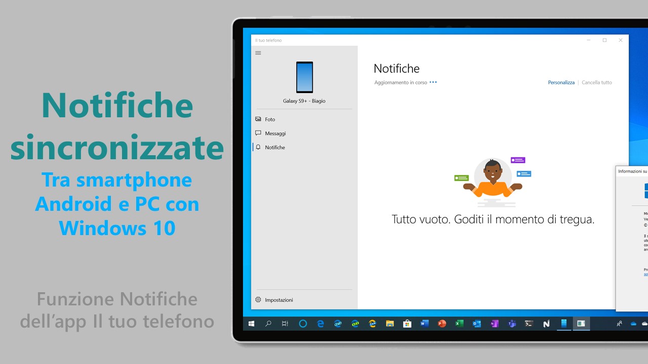 Notifiche sincronizzate smartphone PC