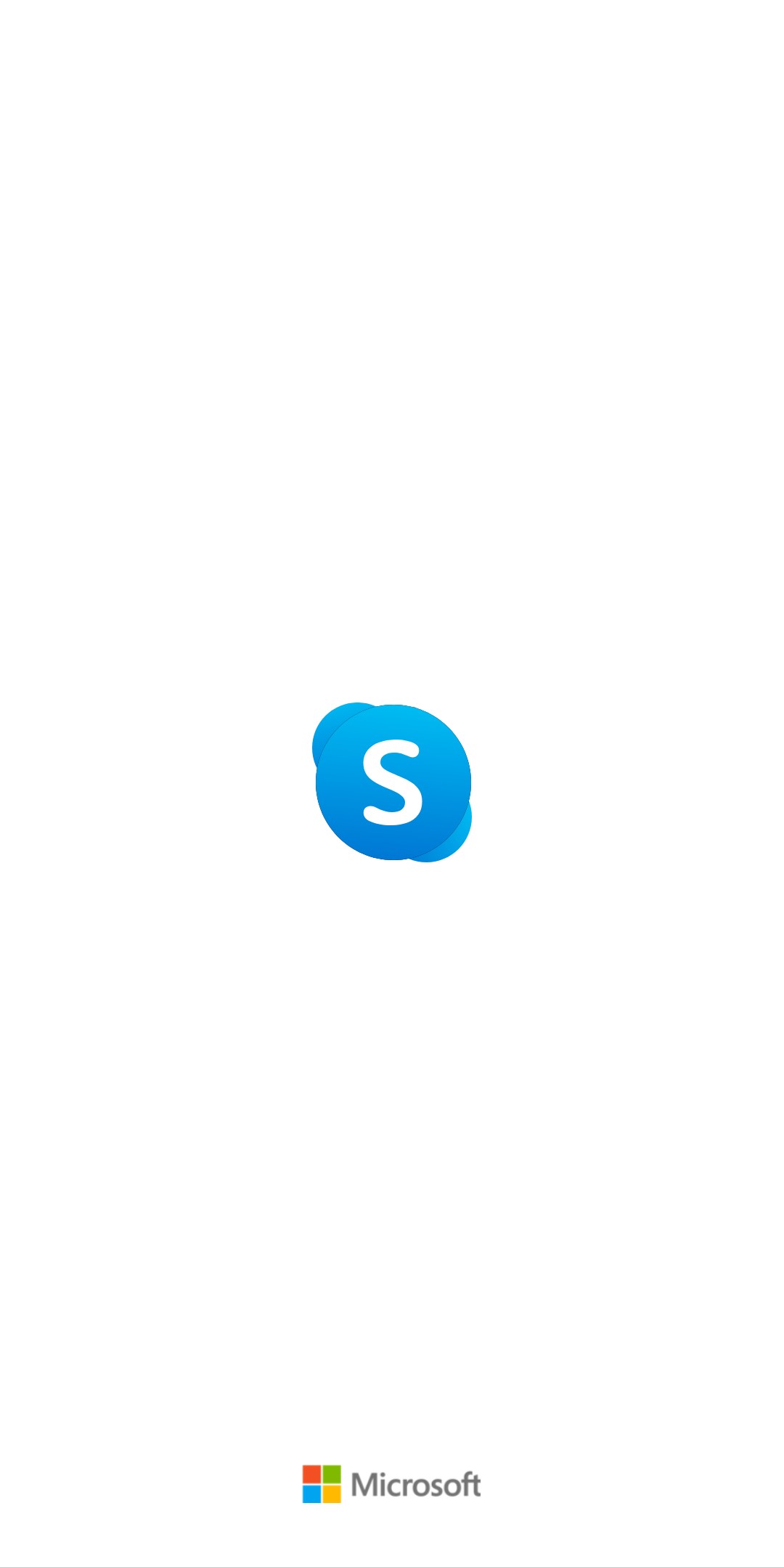 App Skype per Android nuova icona splash screen