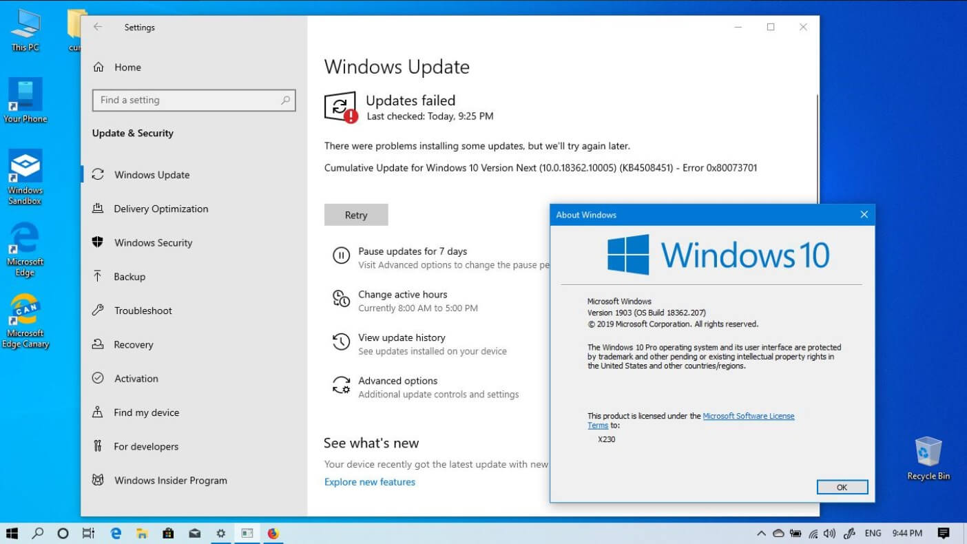 windowsupdate 0x80073701 windowsupdate 0x80073701