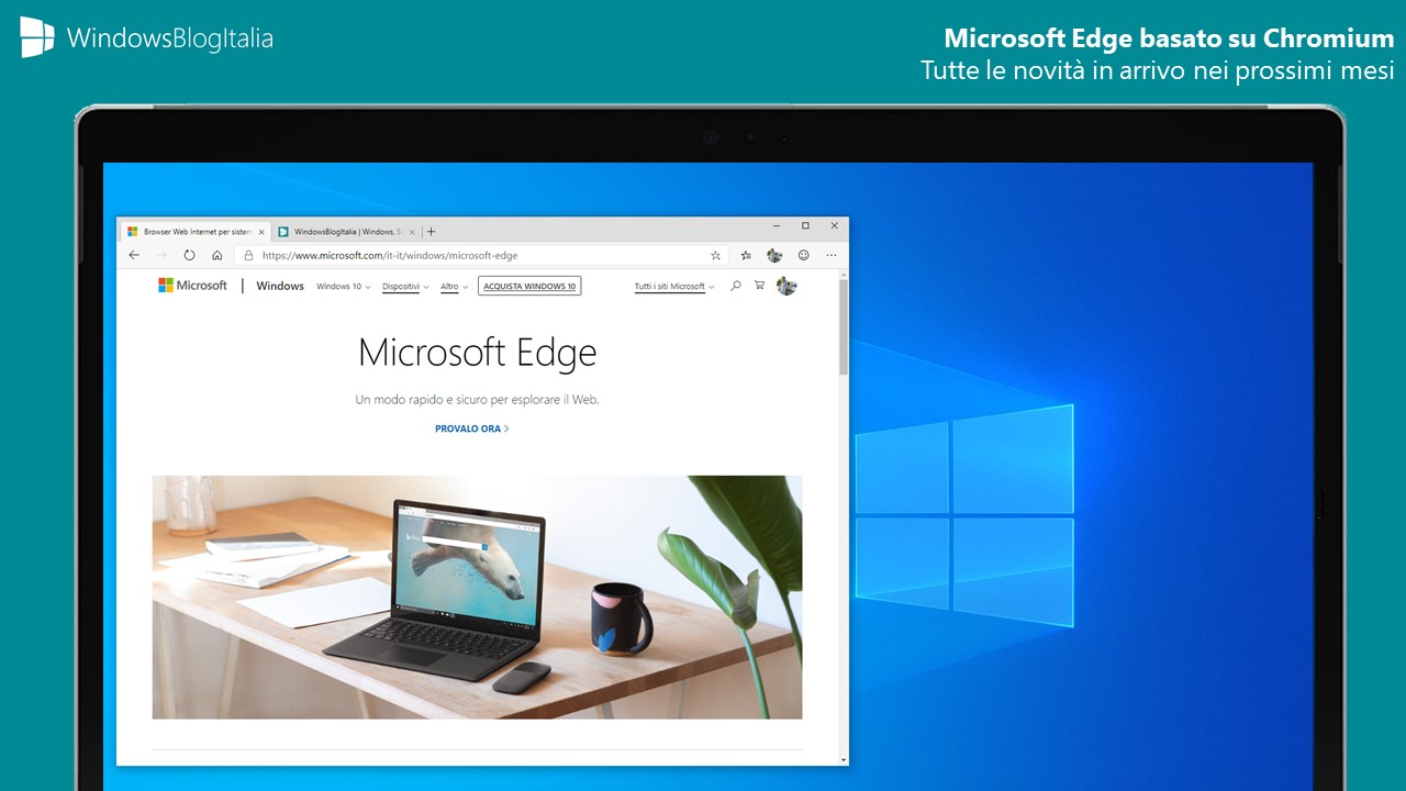 Microsoft Edge basato su Chromium feature in arrivo fine 2019