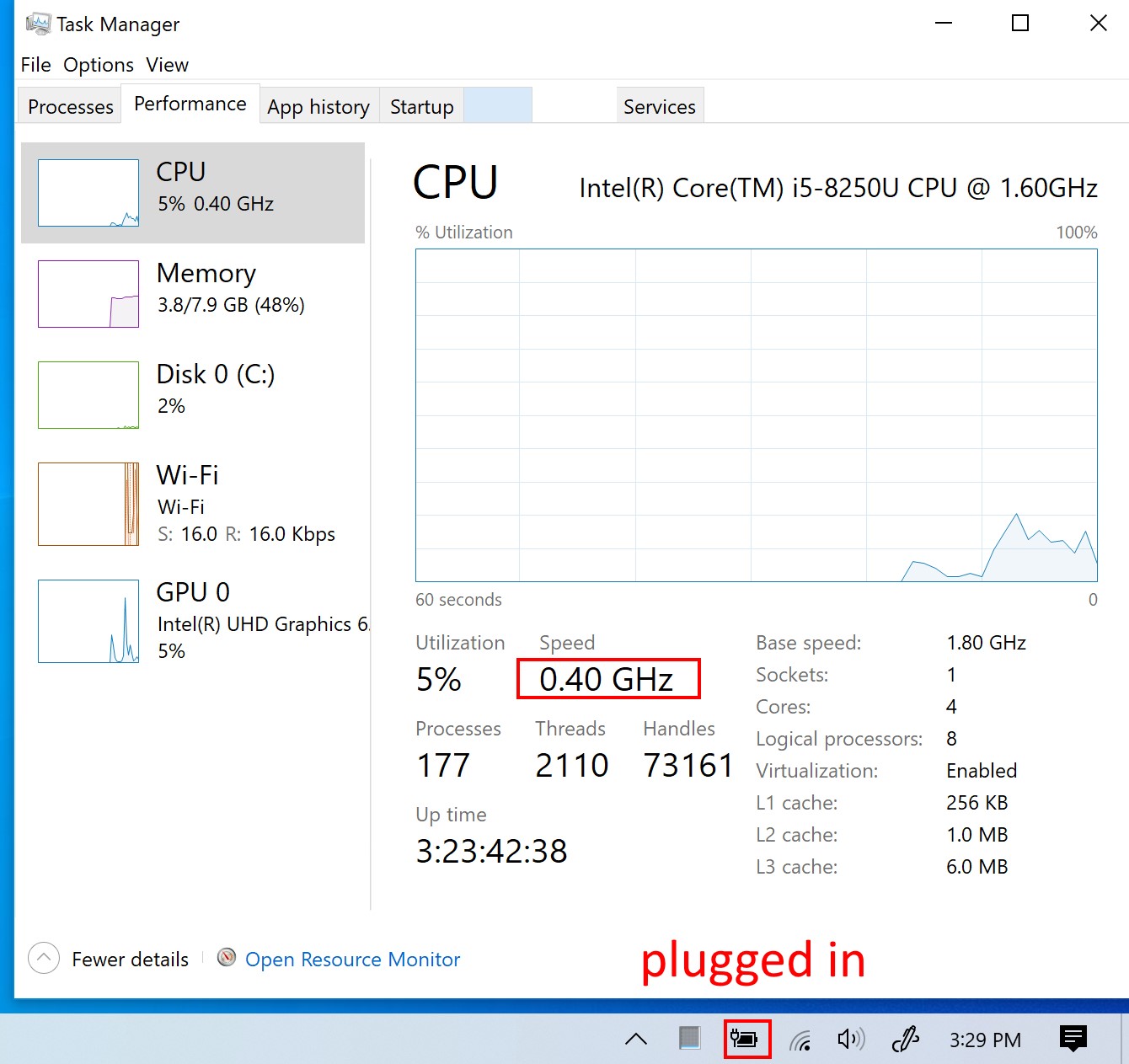 75 percent cpu throttled pro 2 surfsce