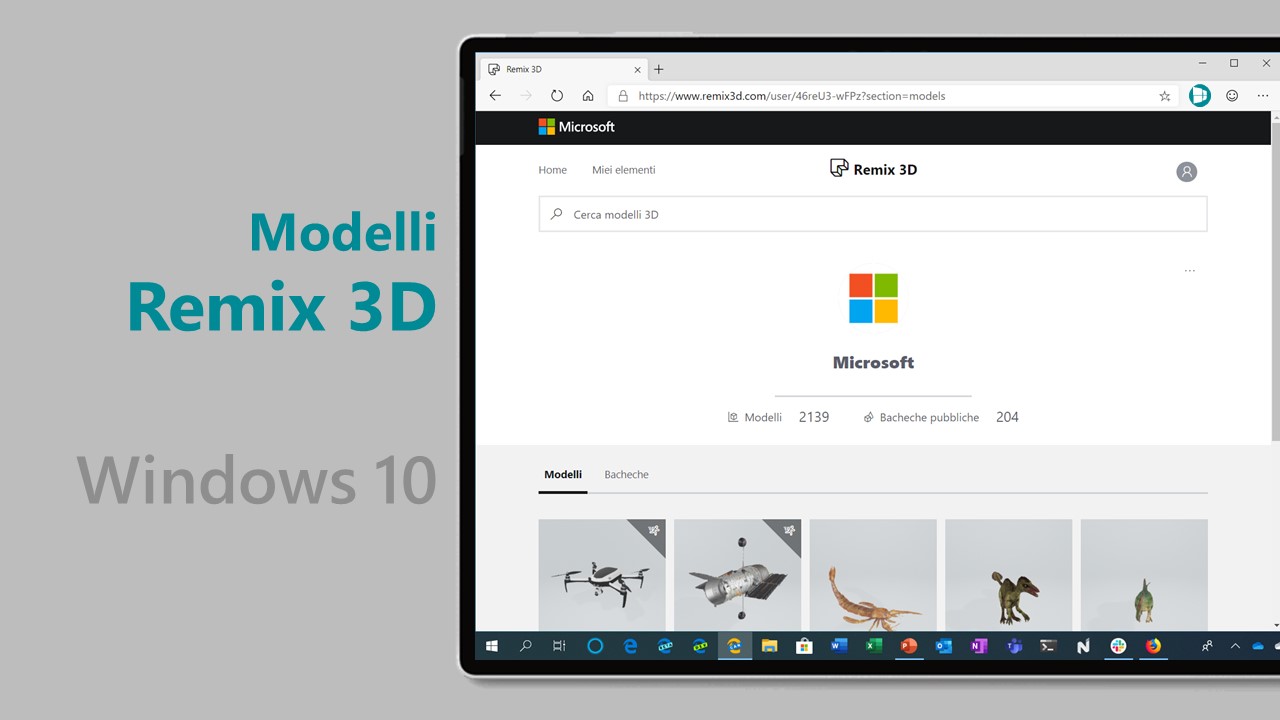 Come scaricare tutti i modelli di Remix 3D