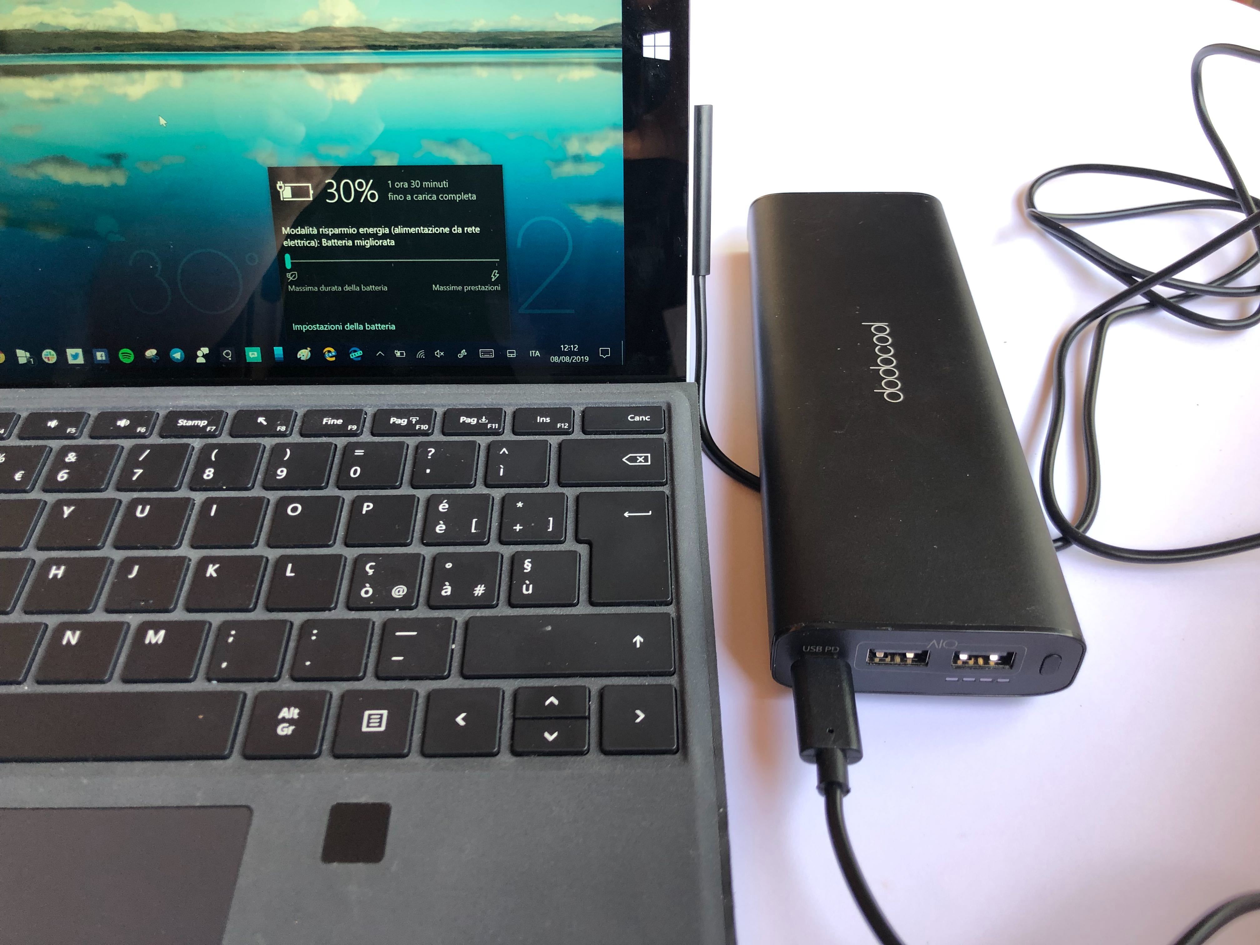 Surface Connect a USB-C cavo di ricarica compatibile per Microsoft Surface Pro7 Go2 Pro6 5/4/3 Surface Laptop1/2/3 e Surface Book funziona con caricatore USB 45W 15V3A