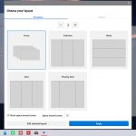 PowerToys su Windows 10 FancyZones scelta del layout