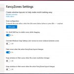 PowerToys su Windows 10 impostazioni FancyZones 1