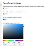 PowerToys su Windows 10 impostazioni FancyZones 2