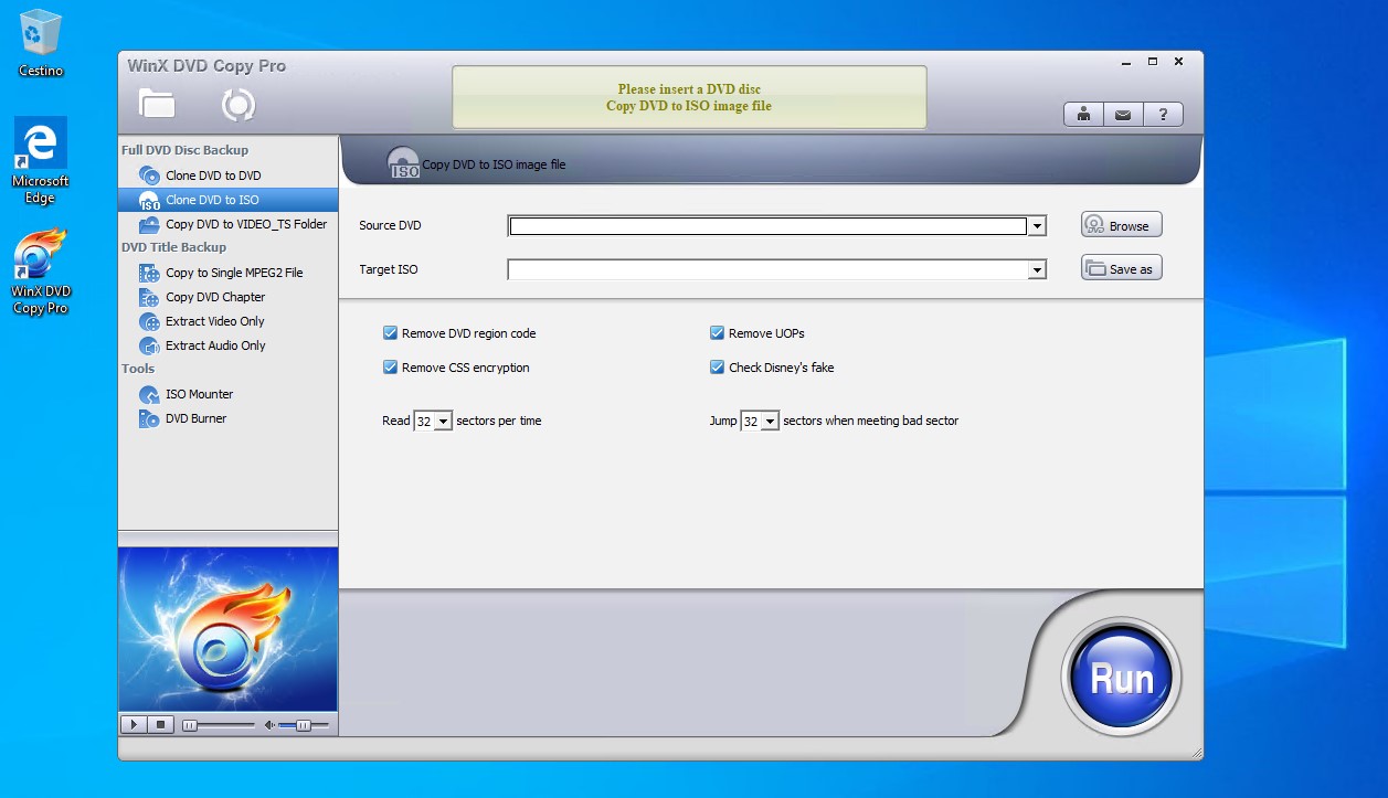 Pagina principale WinX DVD Copy Pro per Windows