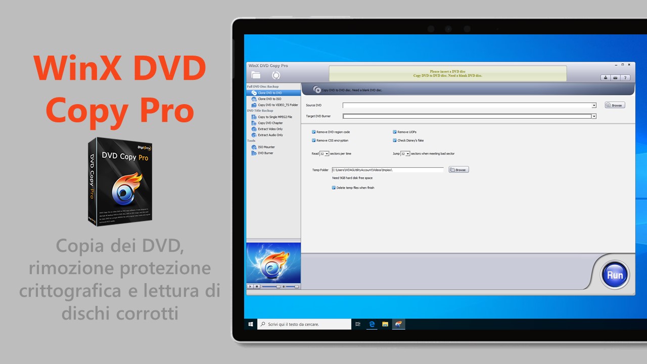 WinX DVD Copy Pro per Windows