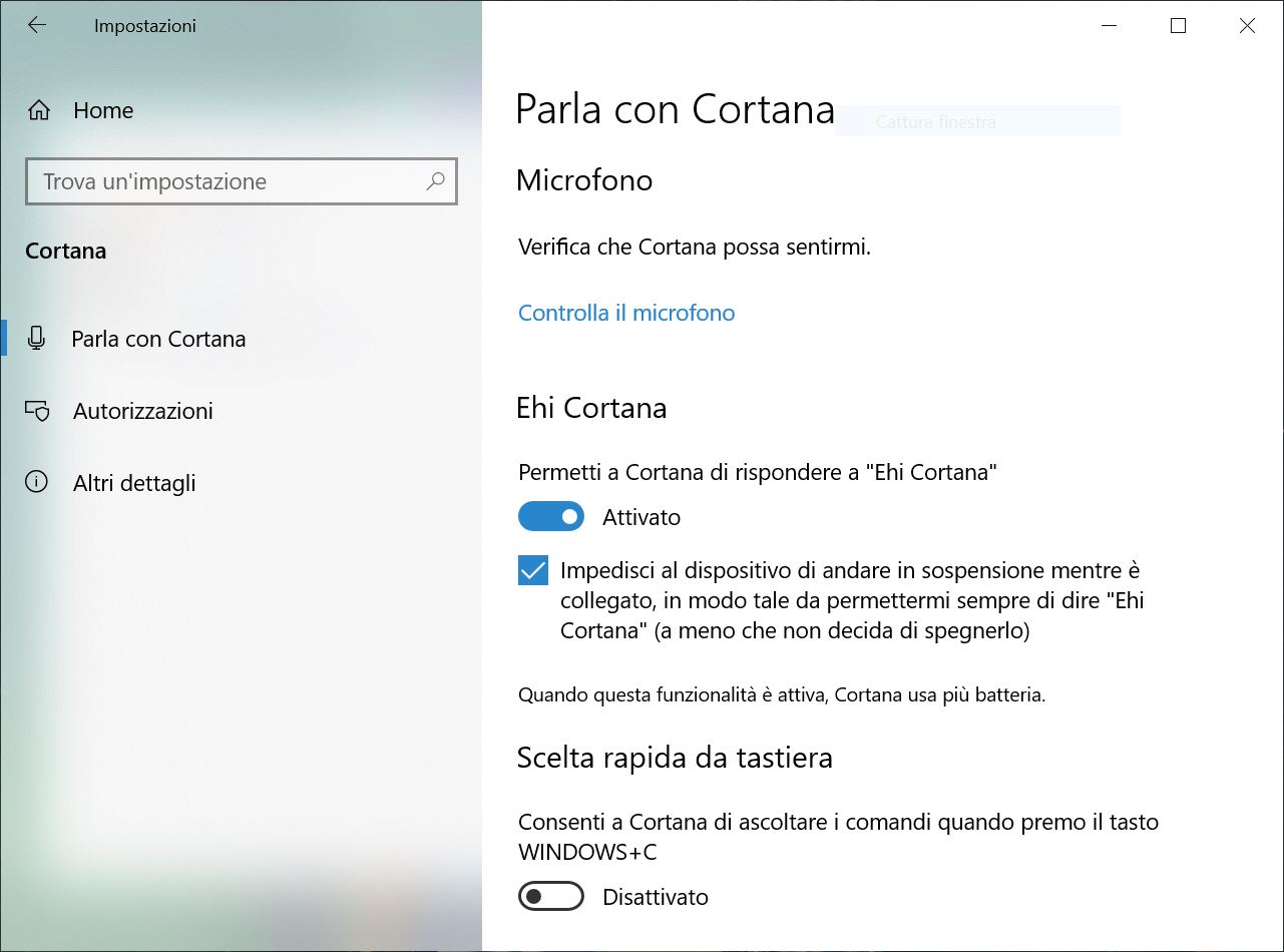 Cortana privacy