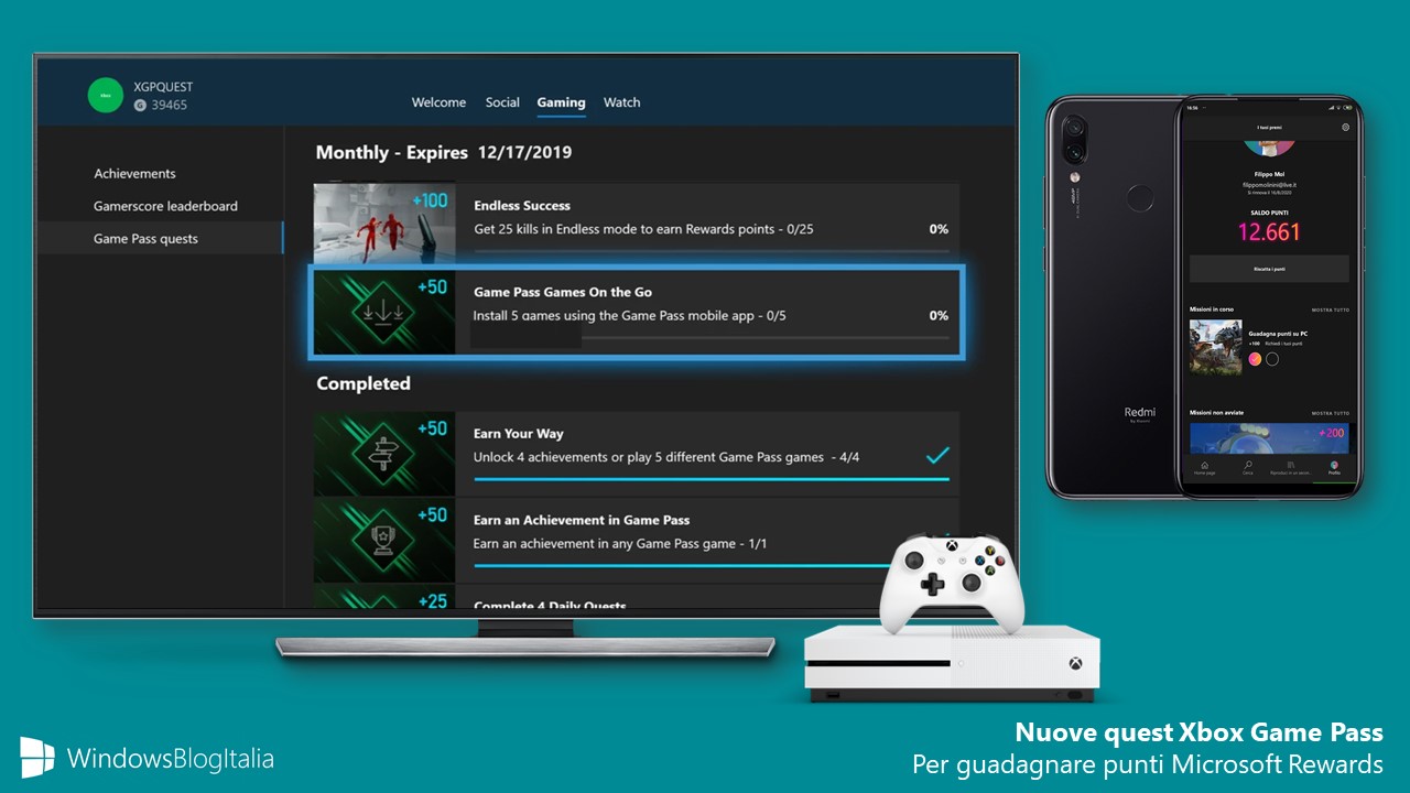 Nuove quest Xbox Game Pass