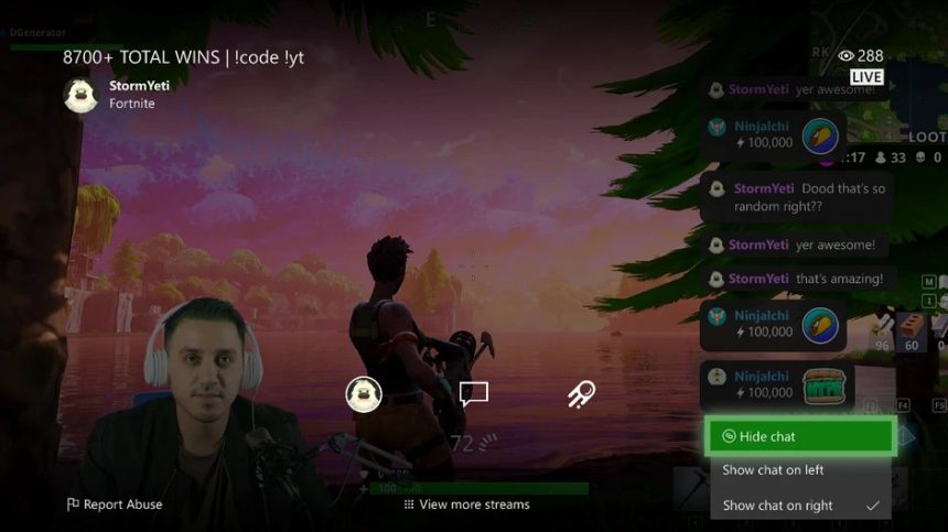 Xbox One 1911 Mixer chat personalizzabile