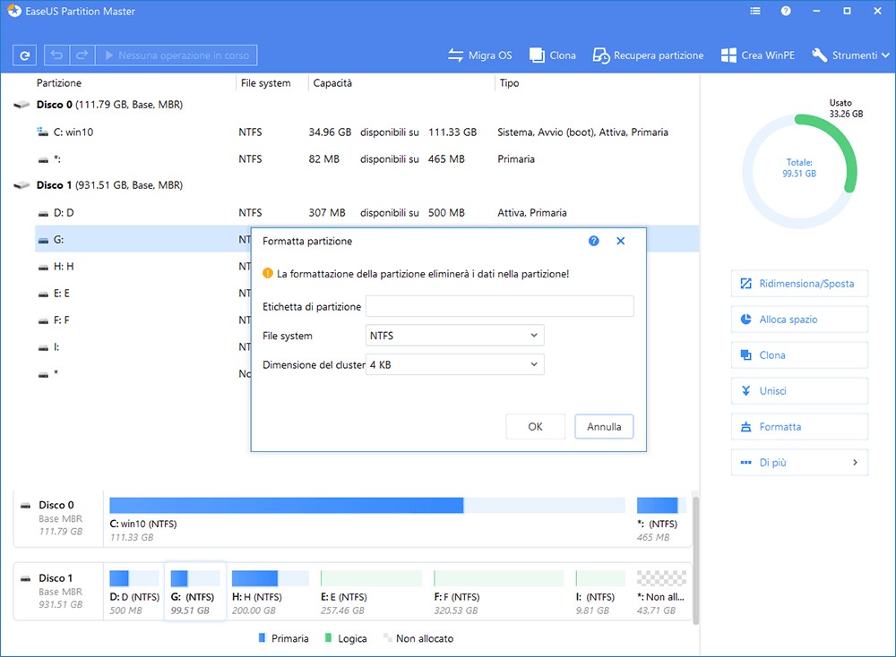 EaseUS Partition Master per Windows