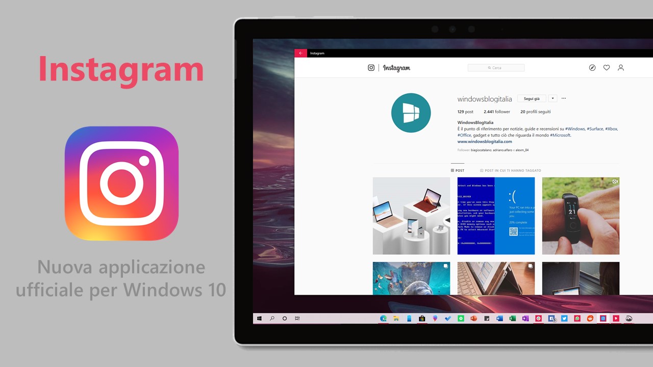 Instagram nuova applicazione ufficiale per Windows 10