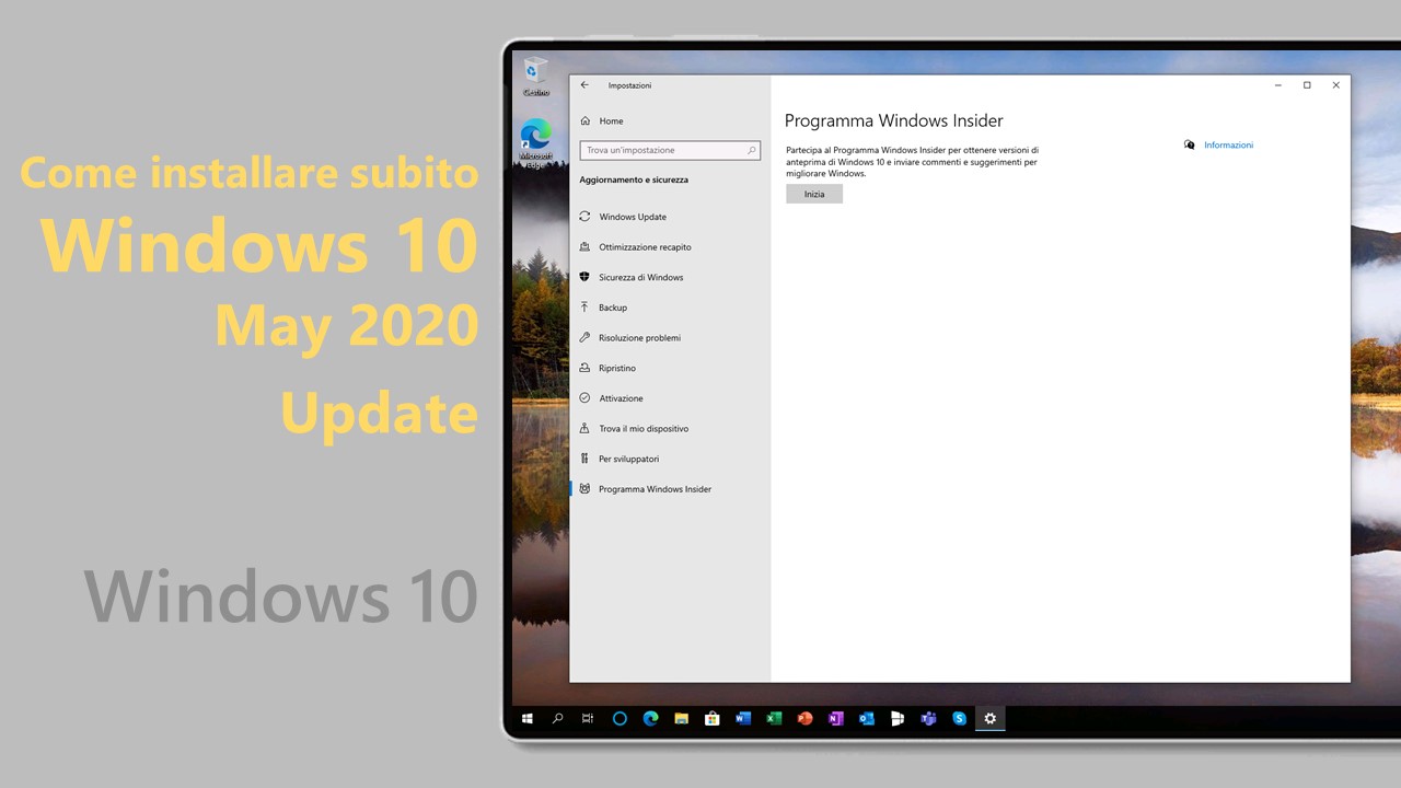 Windows 10 May 2020 Update - Installare subito