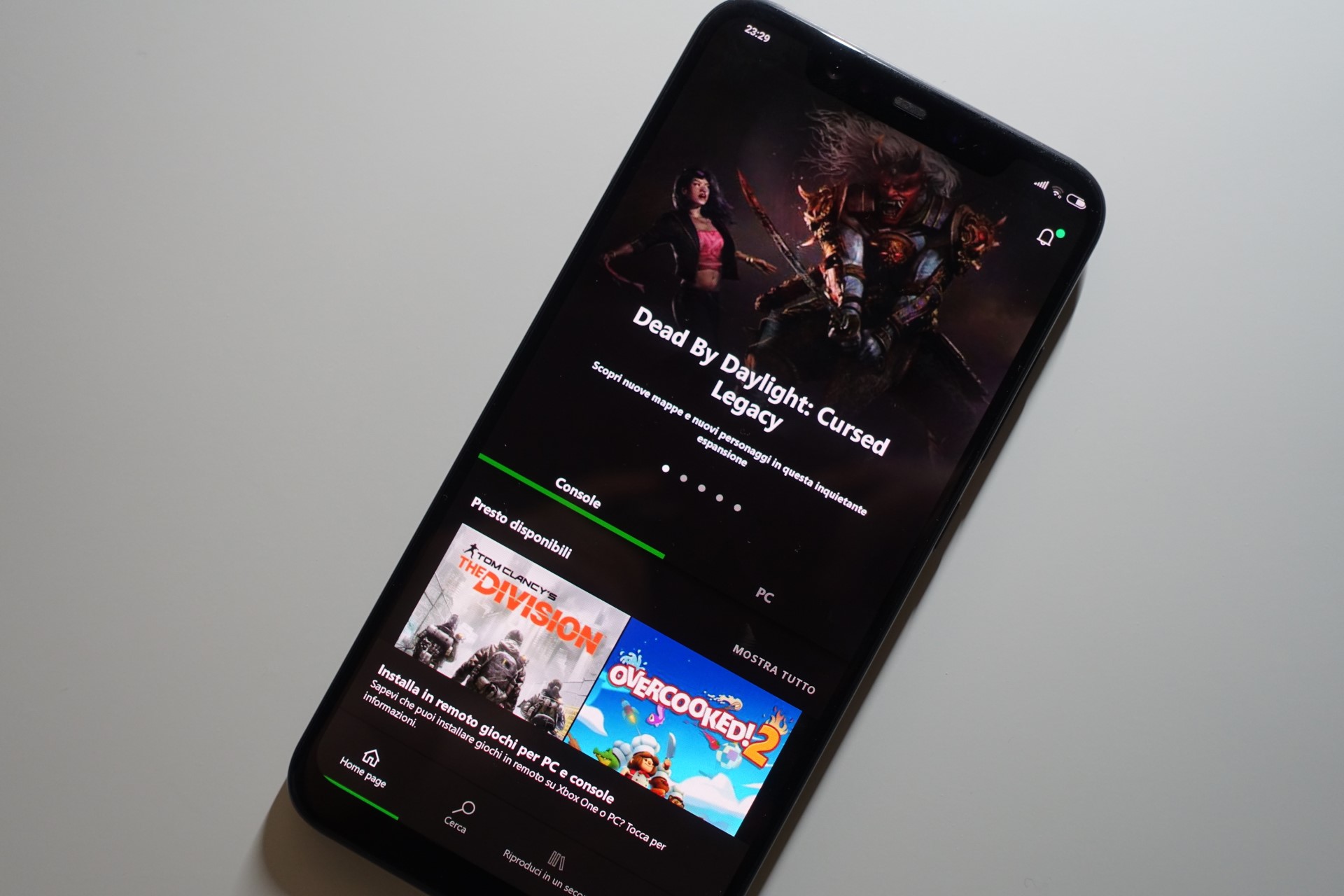 Microsoft Xbox Game Pass app per Android