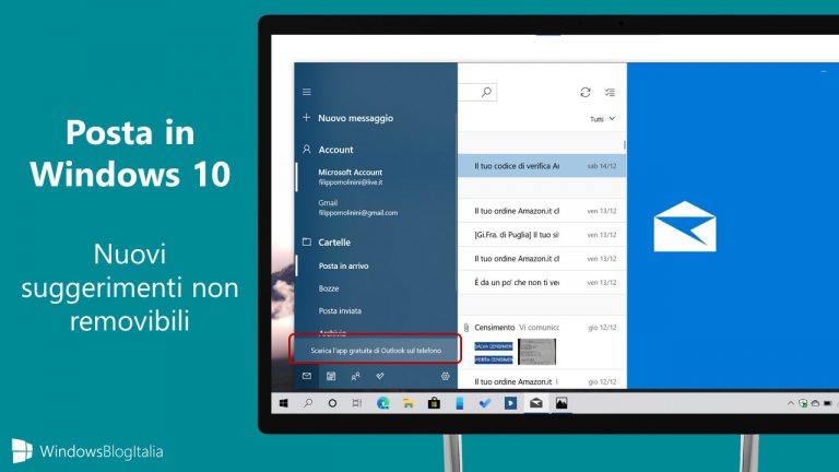 Nell'app Posta Di Windows Dove Si Trova Il Menù Tutti Microsoft introduce per tutti i suggerimenti nell'app Posta - removibili