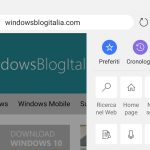 Microsoft Edge per Android nuova interfaccia grafica menu orizzontale
