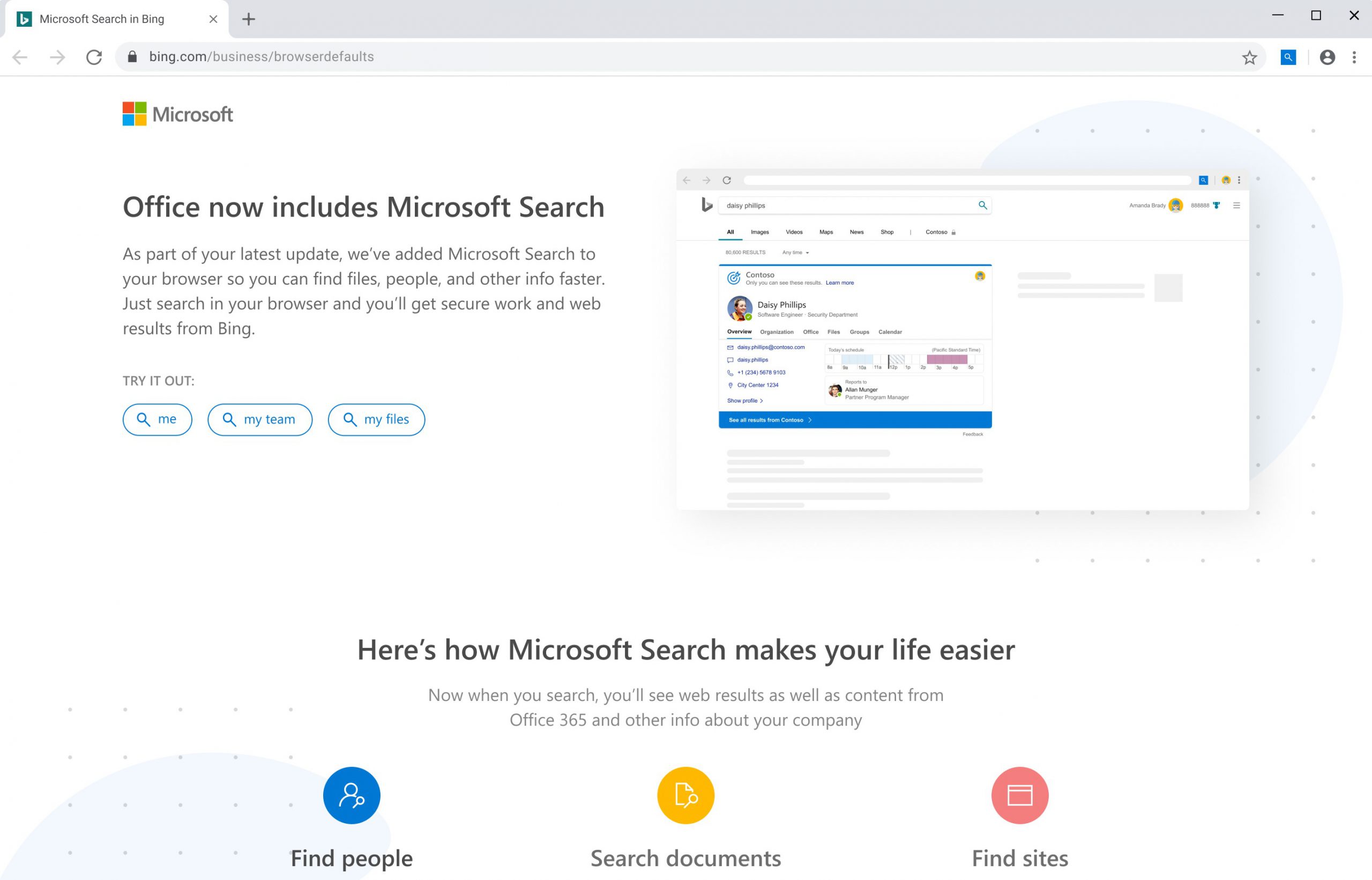 Ricerca Microsoft in Bing estensione per Google Chrome