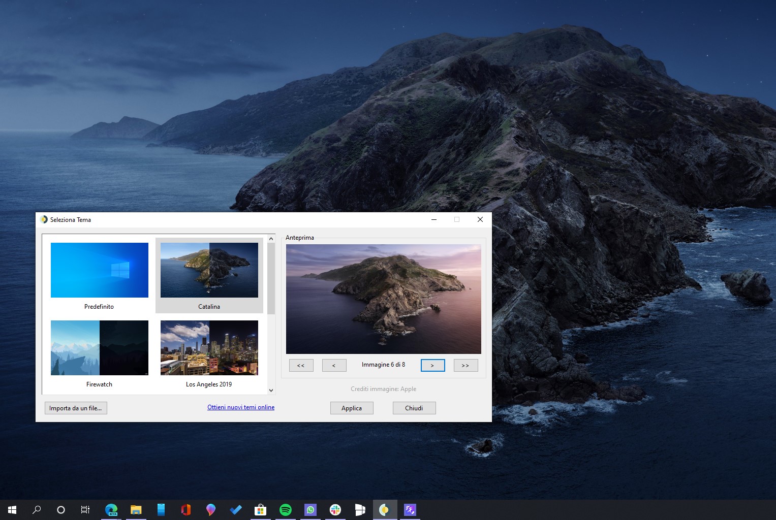 WinDynamicDesktop app per Windows 10