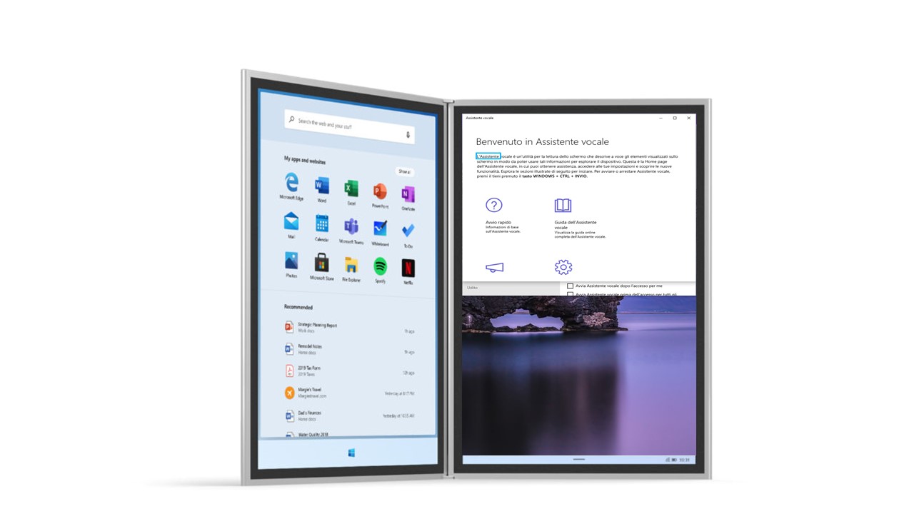 Windows 10X controllo vocale
