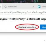 Aggiungi estensione Netflix Party a Microsoft Edge 2