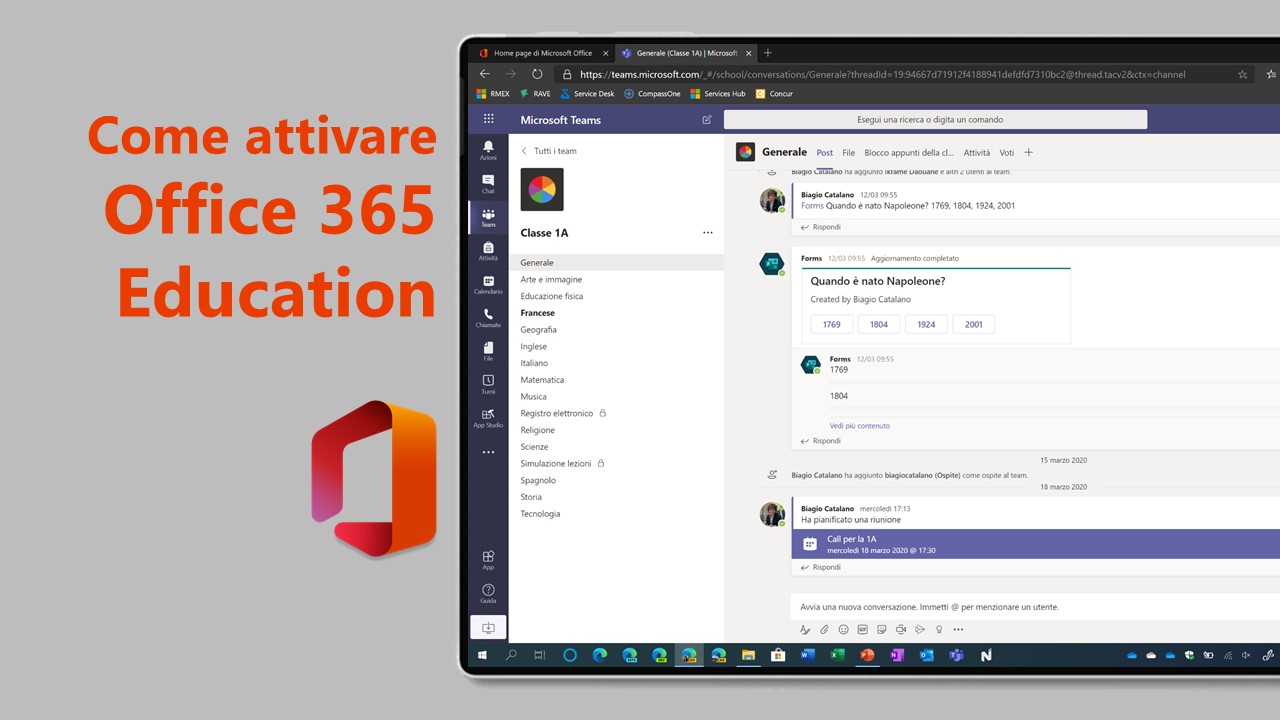 Come attivare gratuitamente Office 365 e Microsoft Teams per le scuole