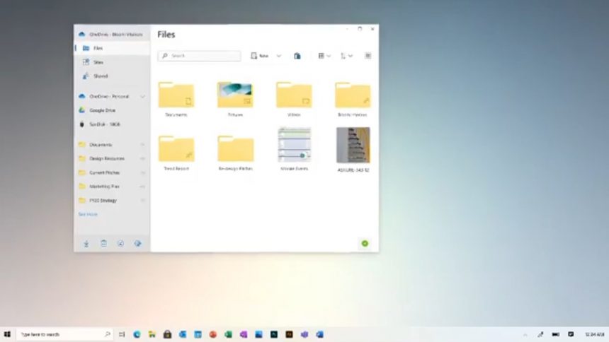 Windows 10 nuovo design di Esplora file
