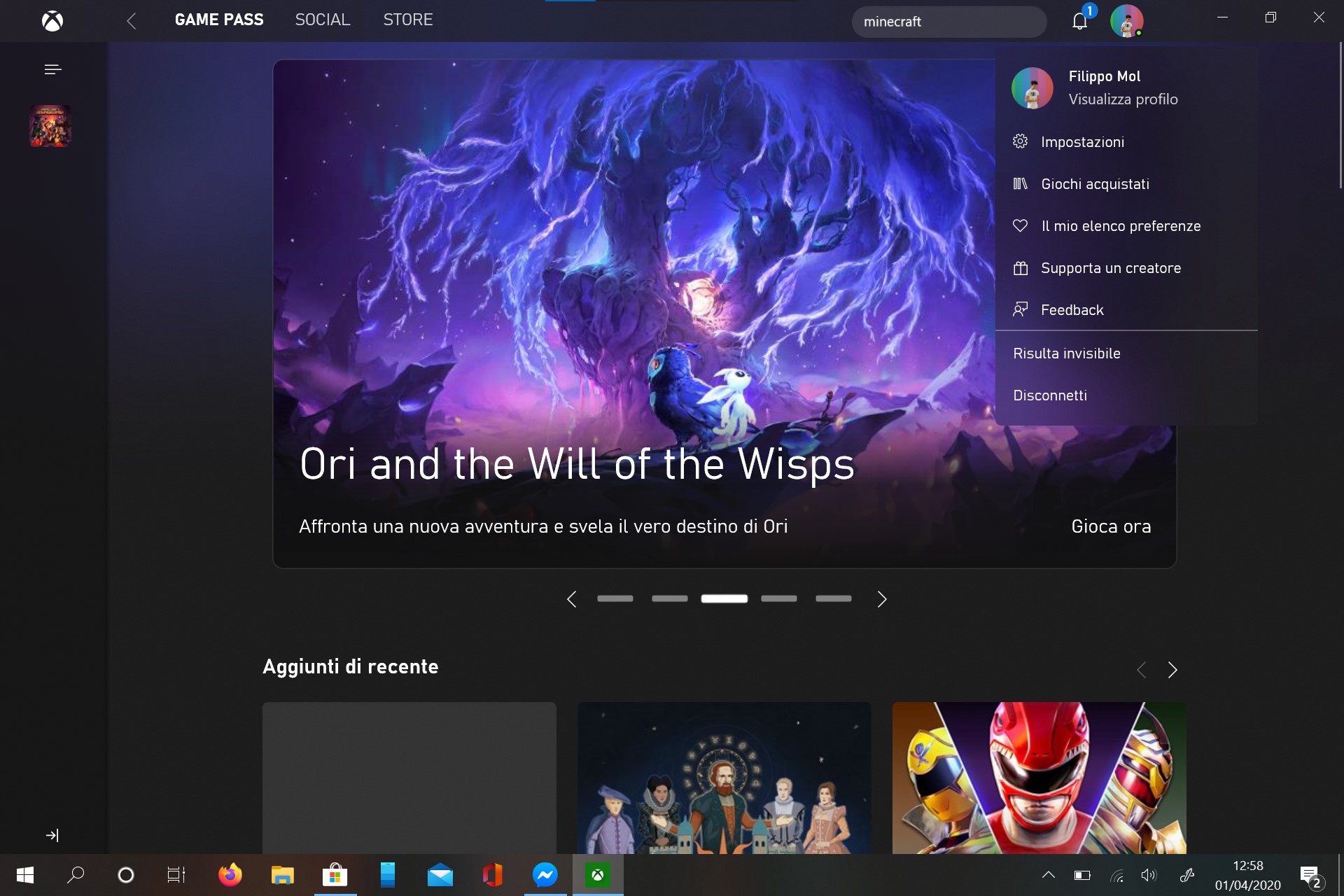 Nuova app Xbox per Windows 10 fuori periodo beta