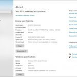 Nuove opzioni pagina Informazioni sul sistema in Windows 10