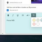 Cambiare colore alle note in una Raccolta in Microsoft Edge