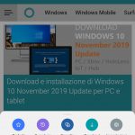 Microsoft Edge mobile per Android con Raccolte 3