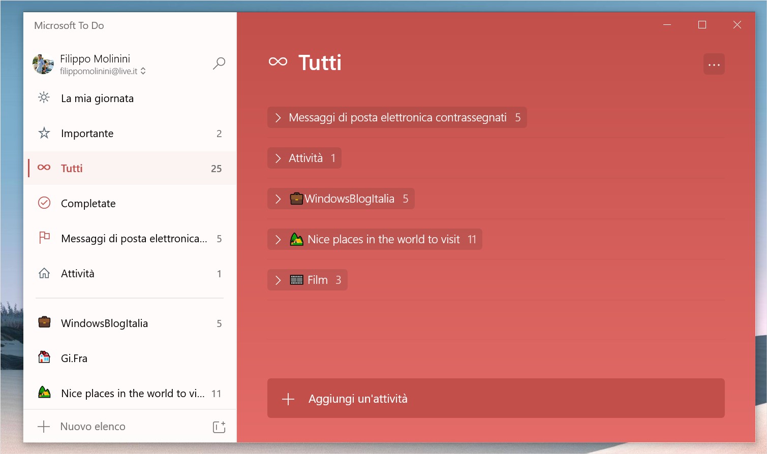 Microsoft To Do per Windows 10 nuovi elenchi intelligenti