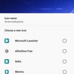 Nuovo Microsoft Launcher Preview modifica icona singole app